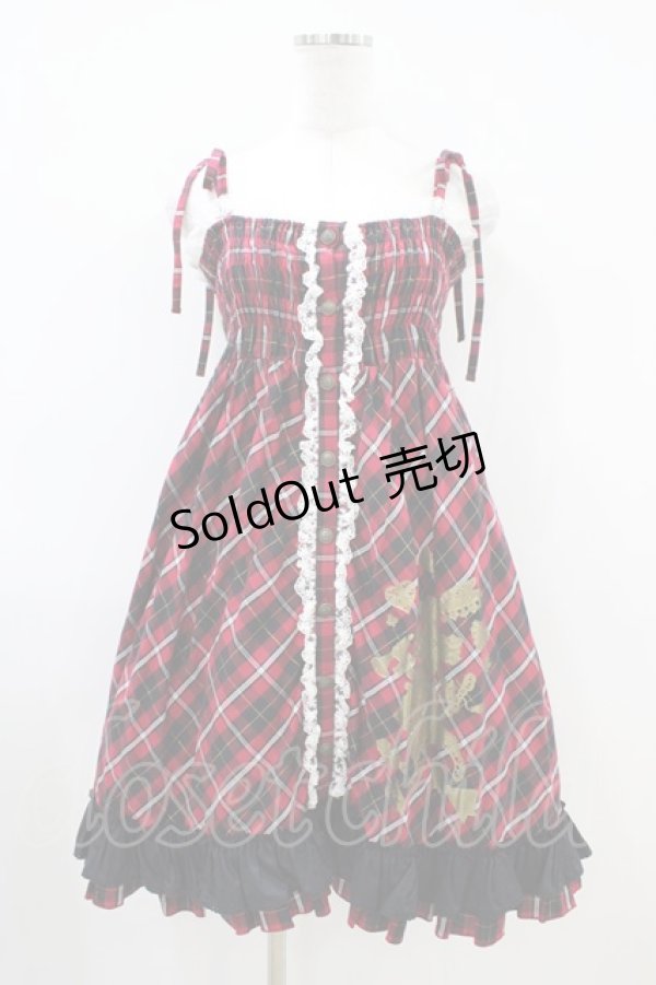 画像1: PUTUMAYO / タータンチェックSET  赤黒チェック H-26-04-03-006-PT-OP-AK-ZH (1)