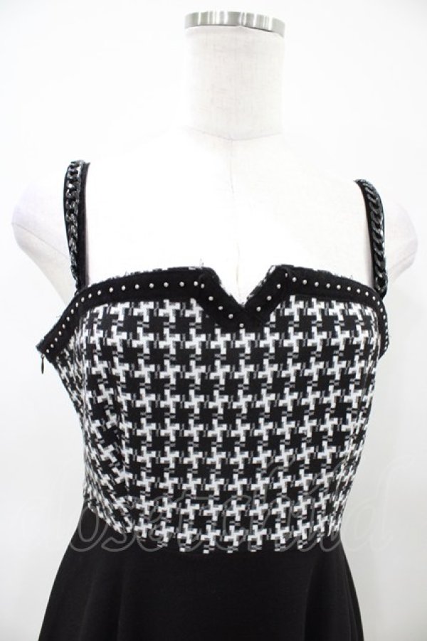 画像3: PUNK RAVE / Swallow gird stitching suspenders punk little black dress XS 黒 H-26-04-03-046-PU-OP-KB-ZH (3)