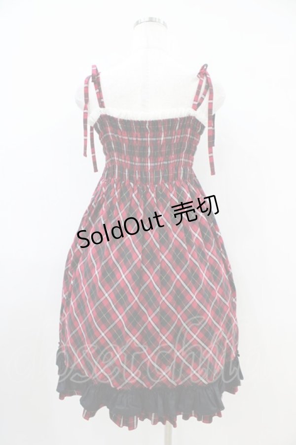 画像2: PUTUMAYO / タータンチェックSET  赤黒チェック H-26-04-03-006-PT-OP-AK-ZH (2)