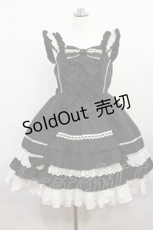 画像: Angelic Pretty / Sweetフリルジャンパースカート Free ブラック H-26-04-03-1001-AP-OP-NS-ZH