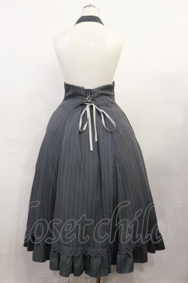 画像2: Forest Wardrobe（海外ロリータブランド） / South of the Forest ホルターネックスカート L ブルー H-26-04-03-1003-LO-SK-NS-ZH (2)