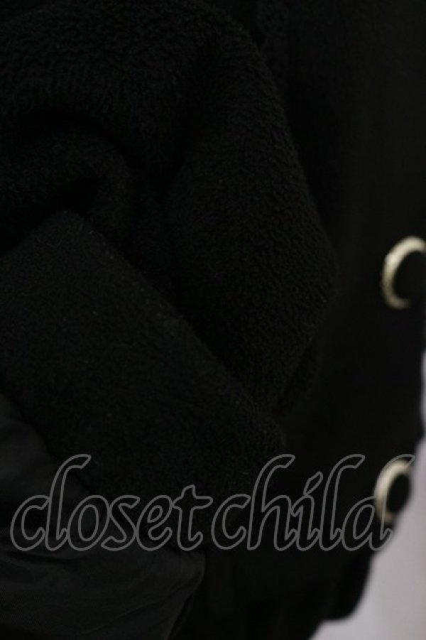 画像3: axes femme kawaii / バックフリルショートコート M ブラック H-26-04-03-1035-AX-CO-NS-ZH (3)