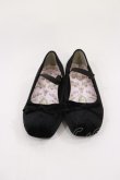 画像1: m petit by misako / NINA’Sコラボ ベロアパンプス M ブラック H-26-04-03-1044-LO-SH-NS-ZH (1)