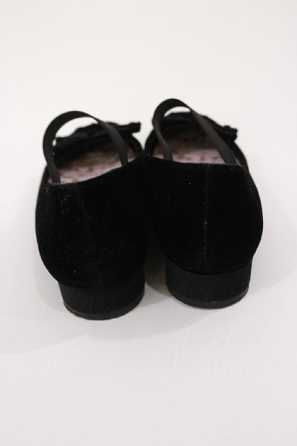 画像3: m petit by misako / NINA’Sコラボ ベロアパンプス M ブラック H-26-04-03-1044-LO-SH-NS-ZH (3)