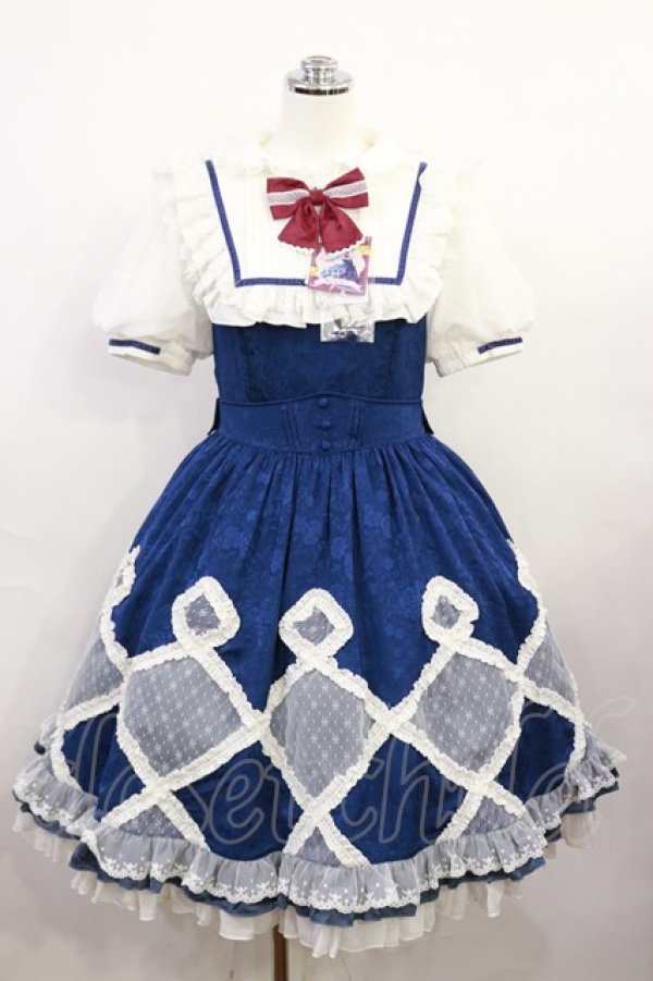 画像1: Hoshibako Works / 東方Project x HoshibakoWorks チルノ パフスリーブワンピース S ブルー H-26-04-03-1005-LO-OP-NS-ZH (1)