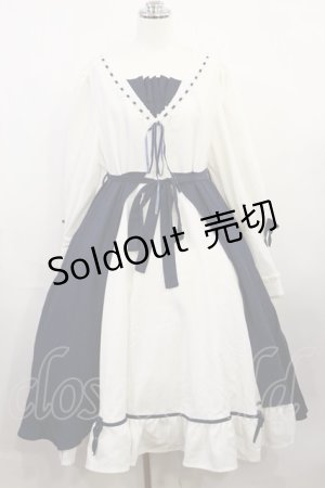 画像: Favorite / フィッシュテールワンピース XL オフ/ネイビー H-26-04-03-1010-LO-OP-NS-ZH