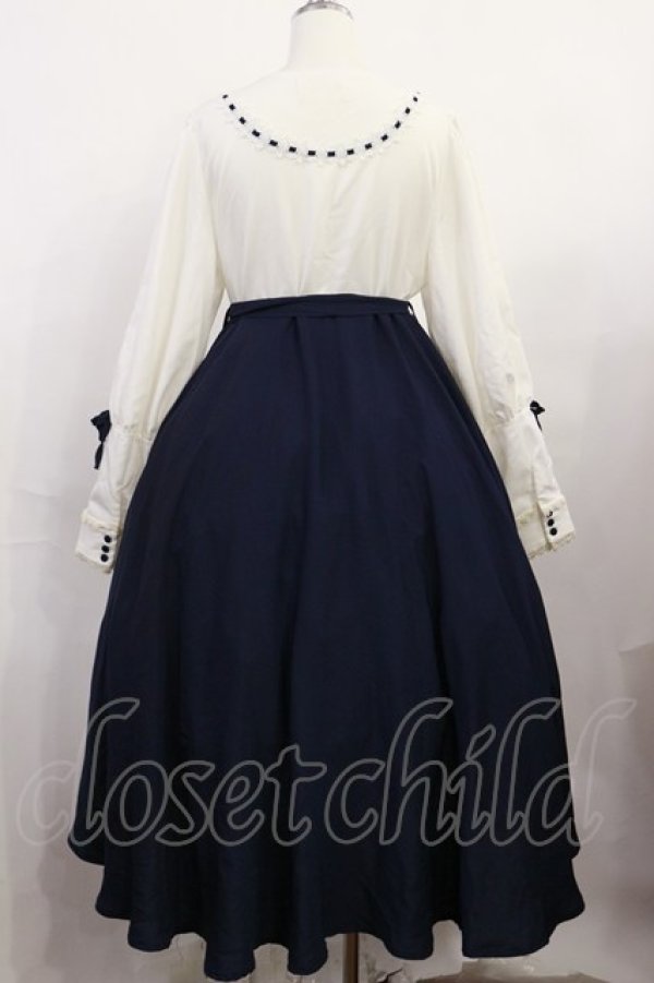 画像2: Favorite / フィッシュテールワンピース XL オフ/ネイビー H-26-04-03-1010-LO-OP-NS-ZH (2)