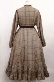 画像2: Favorite / チェックワンピース XL ブラウン H-26-04-03-1011-LO-OP-NS-ZH (2)