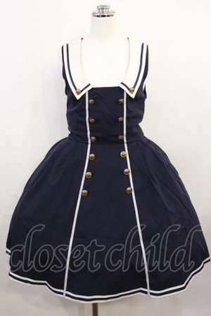 画像: Amavel / セーラージャンパースカート Free ネイビー H-26-04-03-1012-CA-OP-NS-ZH