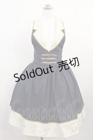 画像: axes femme kawaii / ベスト風ホルターワンピース M ネイビー H-26-04-03-1014-AX-OP-NS-ZH