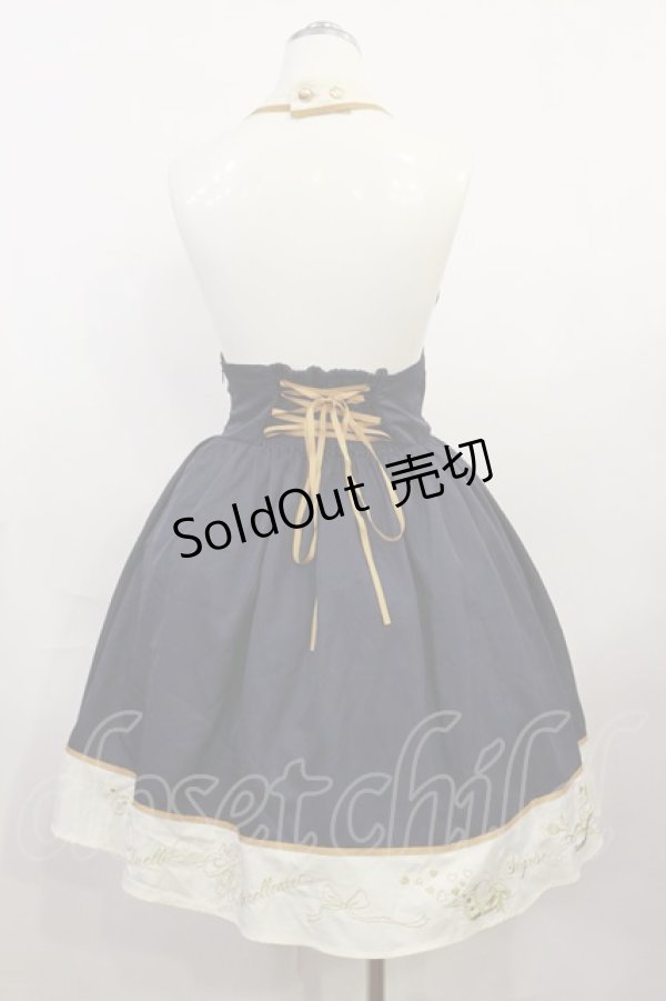 画像2: axes femme kawaii / ベスト風ホルターワンピース M ネイビー H-26-04-03-1014-AX-OP-NS-ZH (2)