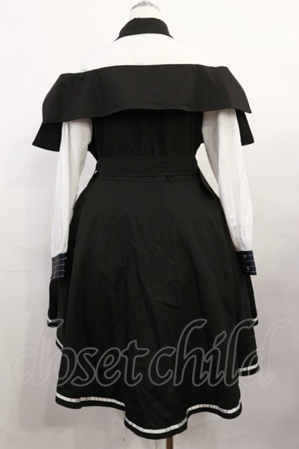 画像2: Favorite / 重ね着風ワンピース XL ブラック H-26-04-03-1017-LO-OP-NS-ZH (2)