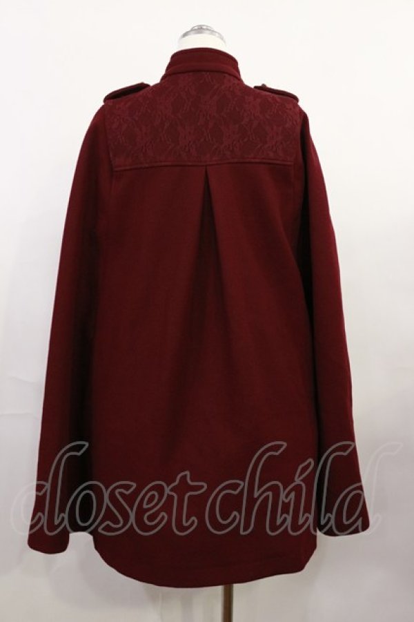 画像2: axes femme / ナポレオンマント風コート M ボルドー H-26-04-03-1018-AX-CO-NS-ZH (2)