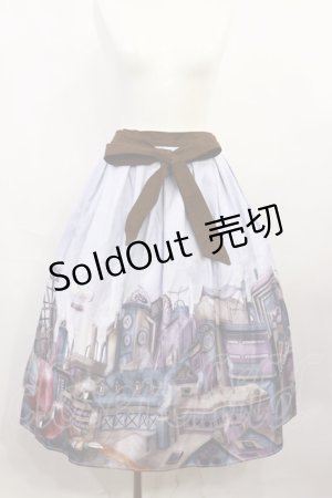 画像: Favorite / スチームパンクスカート M~L ブルー/ブラウン H-26-04-03-1019-LO-SK-NS-ZH