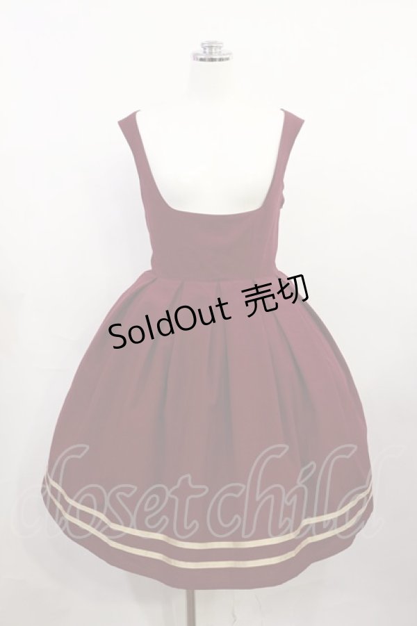 画像1: Innocent World / コルセット裾ラインジャンパースカート Free ボルドー H-26-04-03-1002-IW-OP-NS-ZH (1)