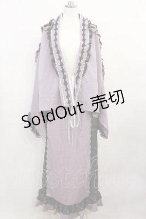 画像: DearMyLove / バラパール十字架レースフリル浴衣 L ラベンダー H-26-04-03-1021-EL-OP-NS-ZH