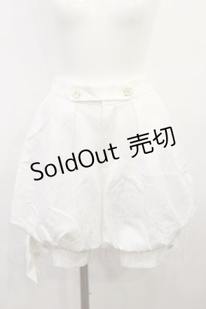 画像: Princess Chronicles（海外ロリータブランド） / リボンハーフパンツ M オフ H-26-04-03-1026-LO-PA-NS-ZH