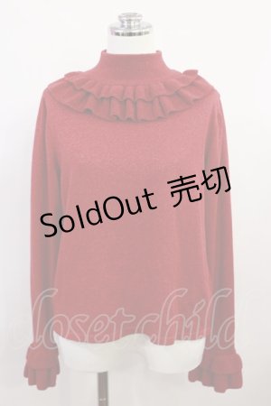 画像: Nile Perch / ハイネックニット Free レッド H-26-04-03-1027-LO-TO-NS-ZH