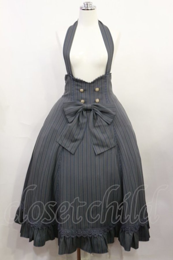 画像1: Forest Wardrobe（海外ロリータブランド） / South of the Forest ホルターネックスカート L ブルー H-26-04-03-1003-LO-SK-NS-ZH (1)