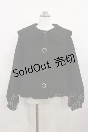 画像: axes femme kawaii / バックフリルショートコート M ブラック H-26-04-03-1035-AX-CO-NS-ZH