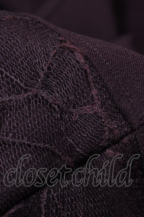 画像7: Ozz Croce / クモメッシュフードカーデ  ボルドー H-26-04-03-055-OO-TO-KB-ZH (7)