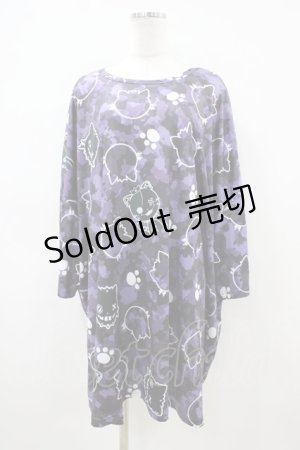 画像: NieR Clothing / BIG SIZE CUTSEW  パープル H-26-04-03-058-PU-TO-KB-ZH