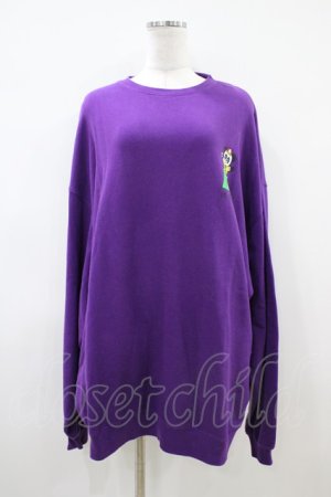 画像: Candy Stripper / CANDYS PLAY SWEATワンピース  パープル H-26-04-03-059-PU-OP-KB-ZH