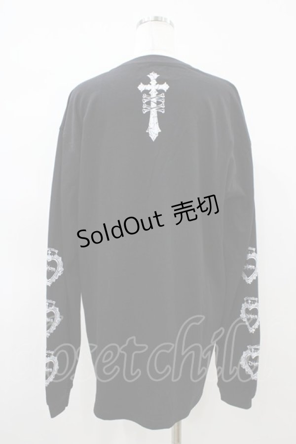 画像2: DimMoire / Baby SkullロゴロンT  ブラック H-26-04-03-061-0-TO-KB-ZH (2)