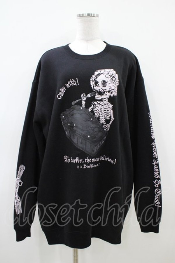 画像1: DimMoire / The Coffin Cakeスウェット【Cake with×DimMoire】  ブラック H-26-04-03-062-0-TO-KB-ZH (1)