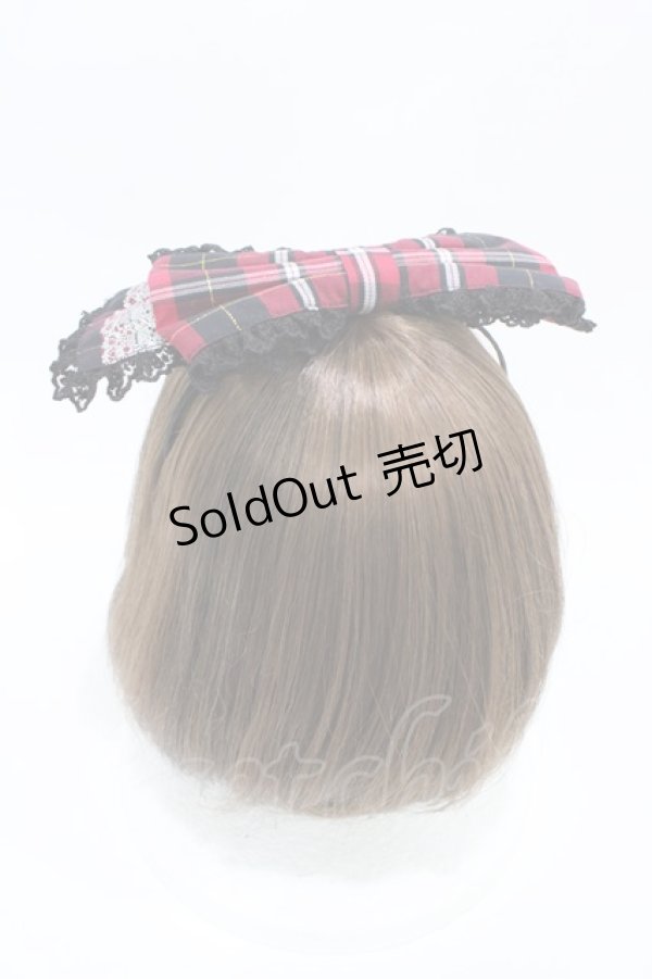 画像7: PUTUMAYO / タータンチェックSET  赤黒チェック H-26-04-03-006-PT-OP-AK-ZH (7)