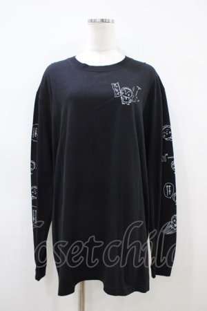 画像: Candy Stripper / コジコジの名？台詞 L/S TEE  ブラック H-26-04-03-063-PU-TO-KB-ZH