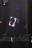 画像3: NieR Clothing / 総柄ZIPパーカー  黒×紫 H-26-04-03-064-PU-TO-KB-ZH (3)