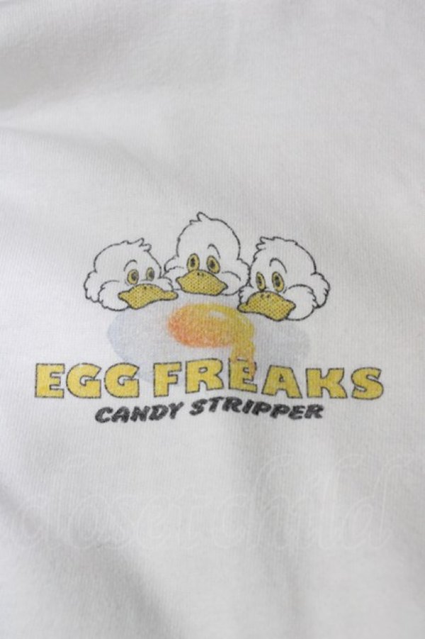 画像3: Candy Stripper / EGG FREAKS L/S Tシャツ  白 H-26-04-03-067-PU-TO-KB-ZH (3)