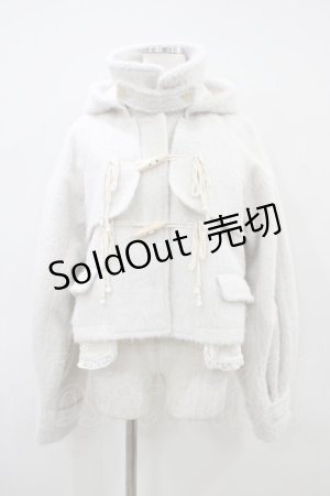 画像: merry jenny / milk shaggy Duffle Coat  オフホワイト H-26-04-03-068-LO-CO-KB-ZH