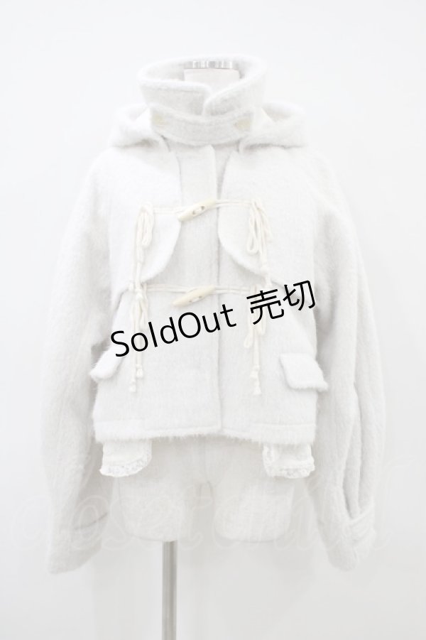 画像1: merry jenny / milk shaggy Duffle Coat  オフホワイト H-26-04-03-068-LO-CO-KB-ZH (1)