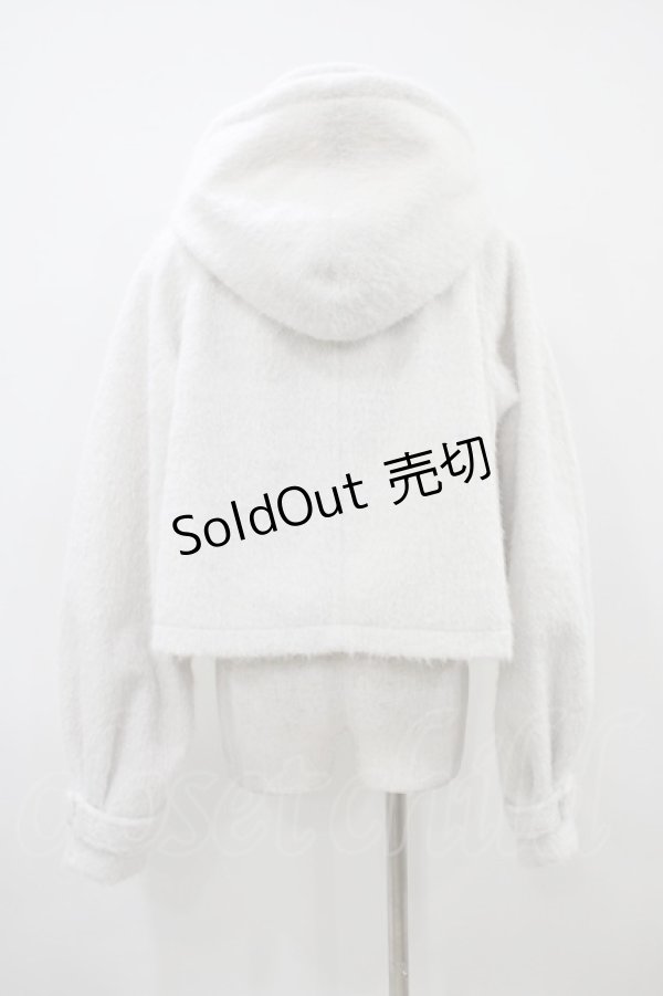 画像2: merry jenny / milk shaggy Duffle Coat  オフホワイト H-26-04-03-068-LO-CO-KB-ZH (2)