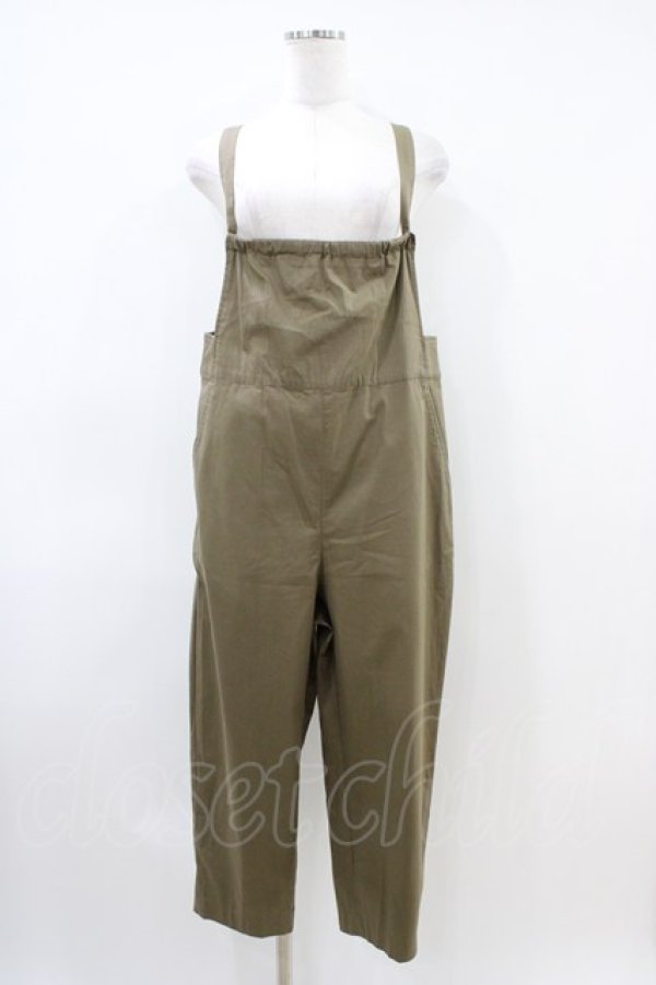 画像1: Jane Marple Dans Le Salon / テーパードサロペットパンツ  カーキ H-26-04-03-007-JM-PA-KB-ZH (1)