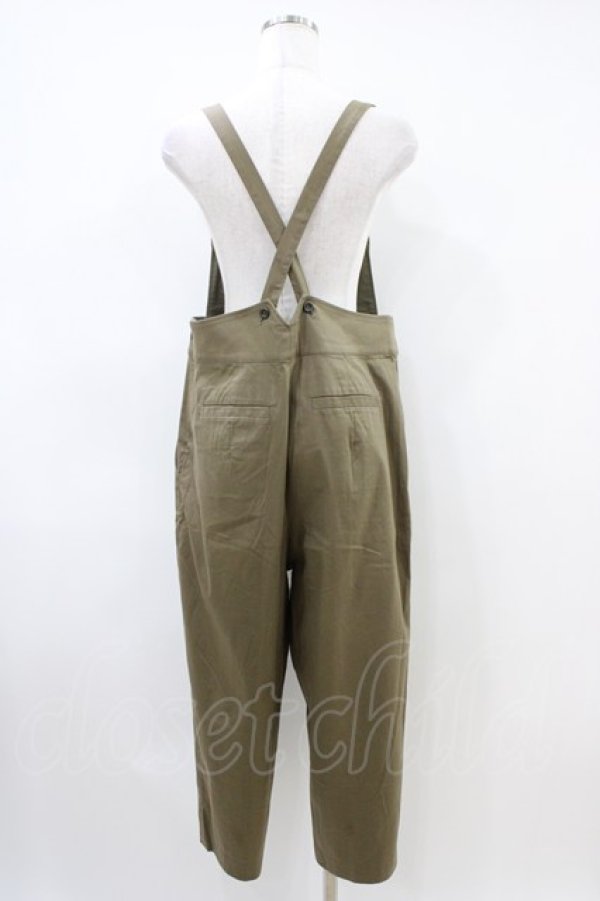 画像2: Jane Marple Dans Le Salon / テーパードサロペットパンツ  カーキ H-26-04-03-007-JM-PA-KB-ZH (2)