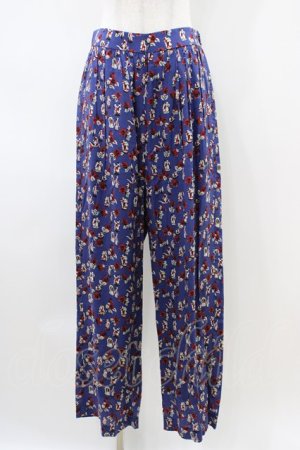 画像: Jane Marple Dans Le Salon / Dance with roses dress pants  ネイビー H-26-04-03-010-JM-PA-KB-ZH