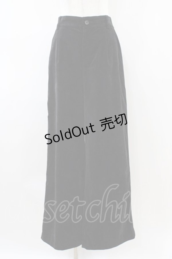 画像1: Jane Marple Dans Le Salon / グログランライン別珍パンツ  黒 H-26-04-03-013-JM-PA-KB-ZH (1)