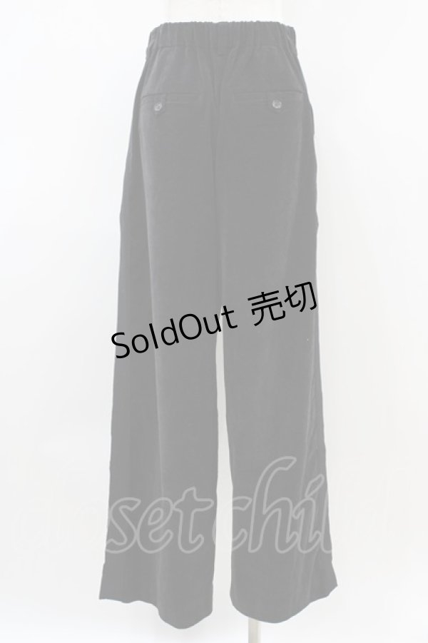 画像2: Jane Marple Dans Le Salon / グログランライン別珍パンツ  黒 H-26-04-03-013-JM-PA-KB-ZH (2)