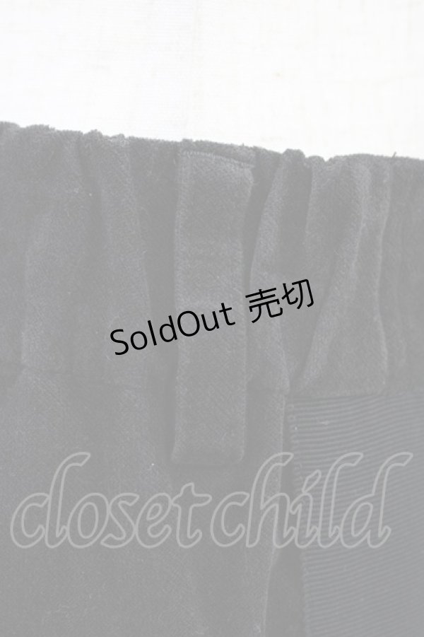 画像3: Jane Marple Dans Le Salon / グログランライン別珍パンツ  黒 H-26-04-03-013-JM-PA-KB-ZH (3)