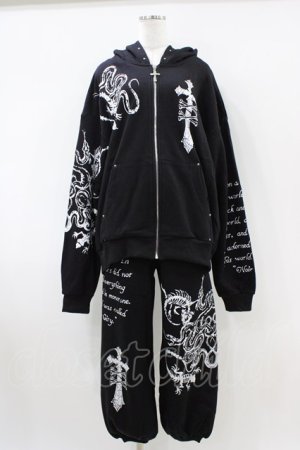 画像: DimMoire / CORE SIGILパーカー＆パンツ  ブラック H-26-04-03-014-0-OP-KB-ZH