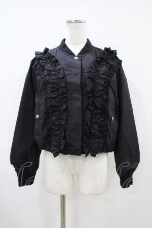 画像: Jane Marple / Front frill padding jacket ジャケット  ブラック H-26-04-03-016-JM-JA-KB-ZH