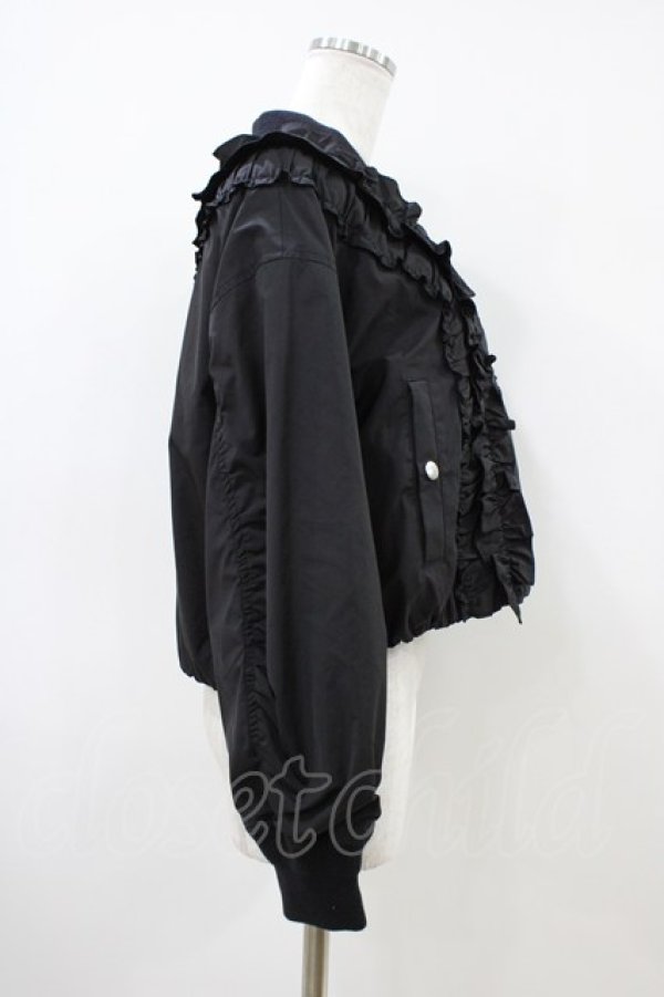 画像3: Jane Marple / Front frill padding jacket ジャケット  ブラック H-26-04-03-016-JM-JA-KB-ZH (3)