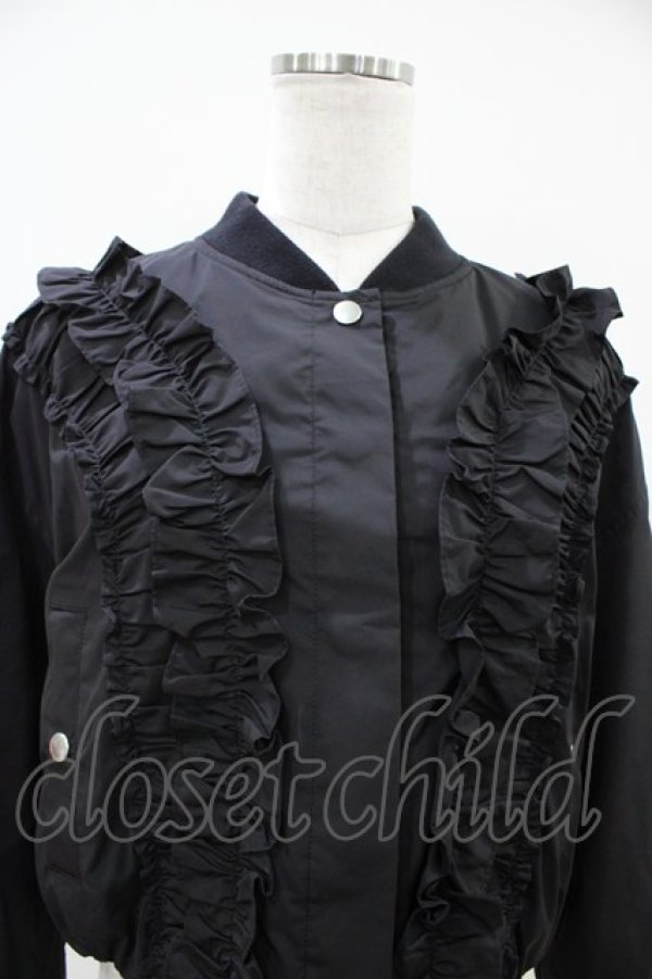 画像4: Jane Marple / Front frill padding jacket ジャケット  ブラック H-26-04-03-016-JM-JA-KB-ZH (4)