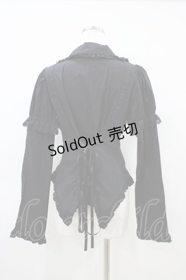 画像2: PUTUMAYO / 2WAYフリルブラウス  黒 H-26-04-03-017-PT-BL-AK-ZH (2)