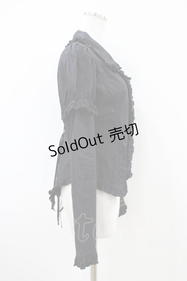 画像3: PUTUMAYO / 2WAYフリルブラウス  黒 H-26-04-03-017-PT-BL-AK-ZH (3)