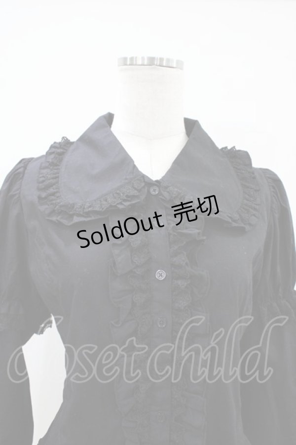 画像4: PUTUMAYO / 2WAYフリルブラウス  黒 H-26-04-03-017-PT-BL-AK-ZH (4)