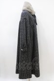 画像3: Maison de minette / Glitter tweed coat&fur tippet  navy H-26-04-03-018-LO-CO-KB-ZH (3)